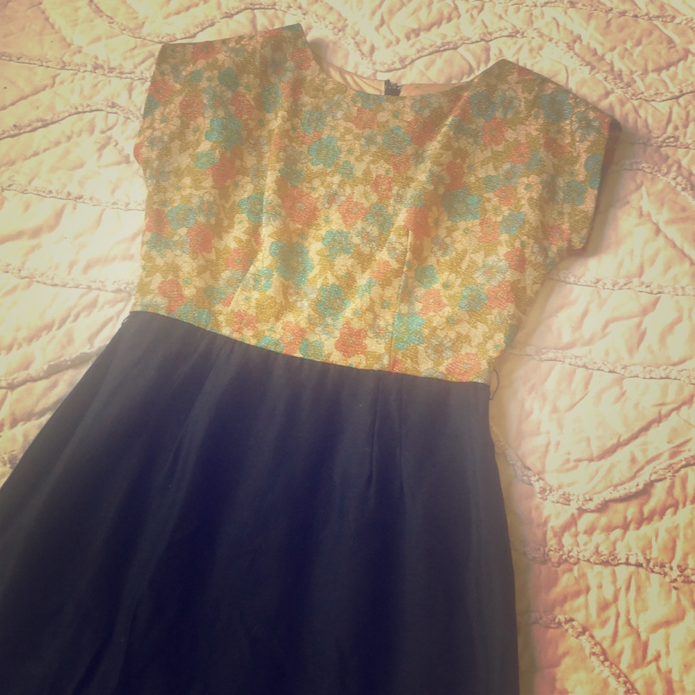 Vintage Floral Cocktail Dress
